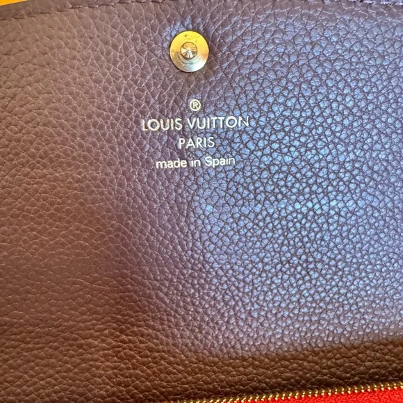 Louis Vuitton Emilie Wallet Cerise Cherry Empreinte Leather Spain w/ COA! - Picture 8 of 16